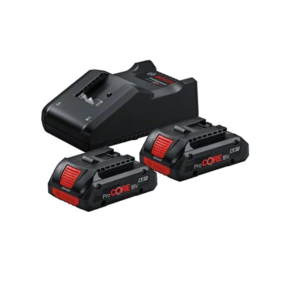 Bosch 2 x ProCORE18V 4.0Ah + GAL 18V-40 Professional Şarj Cihazı - 1