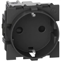 Bticino KG4141TR 16A 2M Alman Standardı Siyah Topraklı Priz Çocuk Korumalı - 1