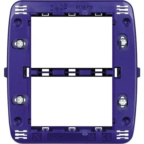 Bticino LN4726 LiVing Light Ve Living Light International Çerçeve İçin Plastik Kaide Vidalı 3+3M - 1
