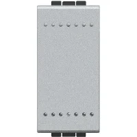 Bticino NT4005A Liht Butonu 10A 250V Otomatik Bağlantı NA Kontak 1M Alüminyum - 1