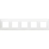 Bticino R4802M5RW Classia Polimer Plastik 5X2M Beyaz Çerçeve - 1