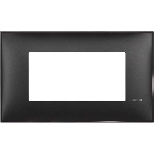 Bticino R4804BG Classia Polimer Plastik 4M Satine Siyah Çerçeve - 1
