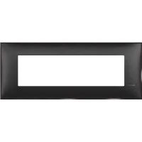 Bticino R4807BG Classia Polimer Plastik 7M Satine Siyah Çerçeve - 1