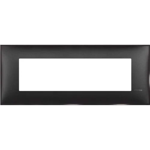 Bticino R4807BG Classia Polimer Plastik 7M Satine Siyah Çerçeve - 1