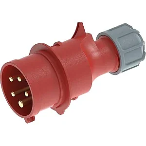 Byes BY50-102 CEE Norm 5/16A 380V Düz Fiş IP44 - 1