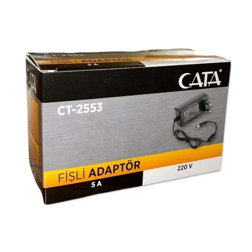 CATA CT-2553 5A (60W) Priz Tipi Fişli Adaptör - 2