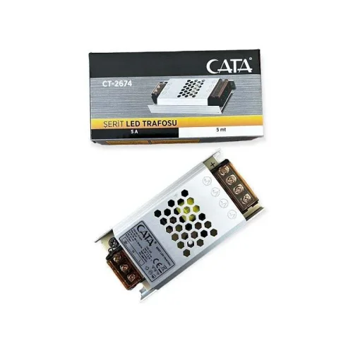 CATA CT-2674 5A (60W) 220V Klemensli Süper Slim Led Trafosu IP20 - 1