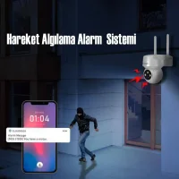 CATA CT-4051 336 Derece Dönebilen Gece Görüşlü Akıllı Dış Mekan Kamera - 3