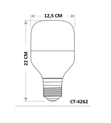 CATA CT-4262 55W 6400K Led Torch Ampul E27 Duylu 4300 Lümen - 3