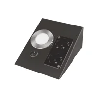 Cata CT-5110 Beyaz Ledli Üçgen Spot Siyah Kasa (Çift Prizli) - 1