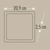 Cata CT-5234 18W 6400K Sıva Üstü LED Panel Kare - 2