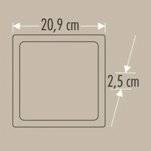 Cata CT-5234 18W 6400K Sıva Üstü LED Panel Kare - 2
