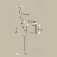 Cata CT-7310 7W 6400K Solar Bahçe Armatürü - 4
