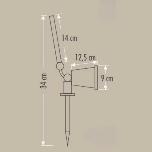 Cata CT-7310 7W 6400K Solar Bahçe Armatürü - 4