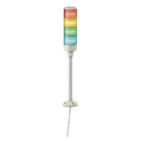Schneider Electric XVGB4H Easy Harmony Xvg, Monoblok Işıklı Kolon, Ø60, Kırmızı Turuncu Yeşil Mavi, Sabit Işıklı, Alüminyum Tüp Montajı Ve Sabitleme Levhalı, Ip53, 24 V Ac/Dc - 1