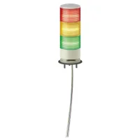 Schneider Electric XVGB3SW Easy Harmony Xvg, Monoblok Işıklı Kolon, Ø60, Kırmızı Turuncu Yeşil, Sabit Işıklı, Buzzer, Taban Montajı, Ip42, 24 V Ac/Dc - 1