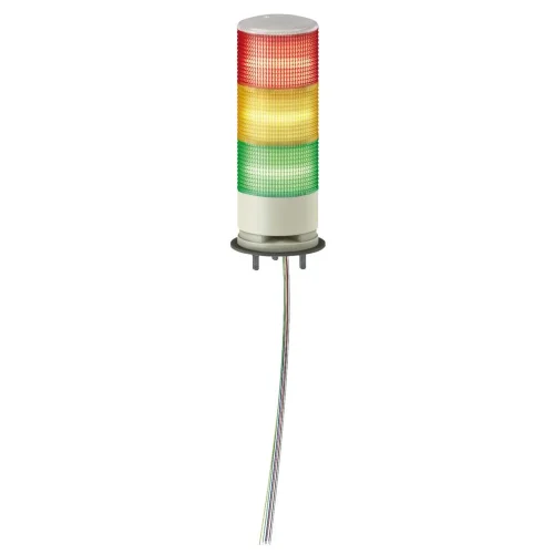Schneider Electric XVGB3SW Easy Harmony Xvg, Monoblok Işıklı Kolon, Ø60, Kırmızı Turuncu Yeşil, Sabit Işıklı, Buzzer, Taban Montajı, Ip42, 24 V Ac/Dc - 1
