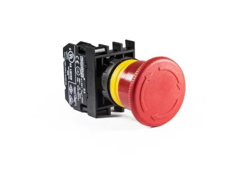 Emas B200EG Plastik 1NC Acil Stop 40 mm Çevirmeli Pozisyon Göstergeli Kırmızı 22 mm Buton - 1