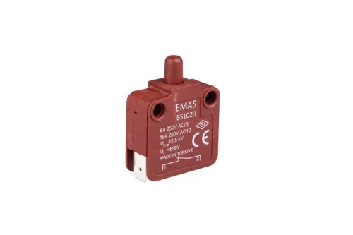 Emas BS1020 Yavaş Hareketli 1NC BS Serisi Buton Switch - 1