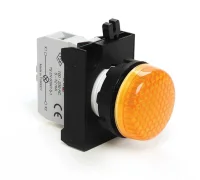 Emas CP0S0XS Plastik LED'li 100-230V AC Sarı 22 mm Sinyal 