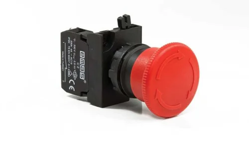 Emas CP200E Plastik 1NC Acil Stop 40 mm Çevirmeli Kırmızı 22 mm Buton - 1