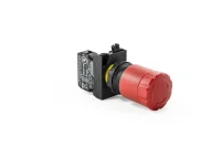 Emas CP200E30 Plastik 1NC Acil Stop 30 mm Çevirmeli Kırmızı 22 mm Buton 