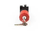 Emas CP200EA30 Plastik 1NC Acil Stop 30 mm Çevirmeli Anahtarlı Kırmızı 22 mm Buton - 2