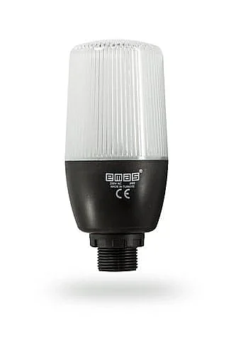 Emas IF5P024ZFM05 Çok Renkli 24V DC Buzzerlı Flaşör PLC Uyumlu M22 Vidalı LED İkaz 55mm - 1