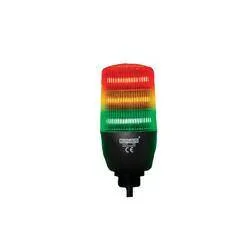 Emas IF5T024XM05 Üç Katlı 24V DC Sabit Anahtar Kontrollü M22 Vidalı LED İkaz 55mm - 1