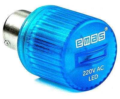 Emas IKML220M 220V AC Mavi Sürekli LED Kolon Lambası - 1