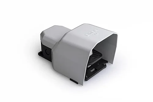 Emas PDKS11BX10G-D Metal Korumalı Tekli Gri Ayak Pedalı - 1