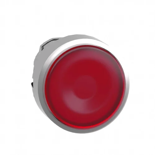 Schneider Electric ZB4BH043 Entegre LED için Kırmızı Sıva Altı Işıklı Basmalı Düğme Başlığı Ø22 itme-itme - 1