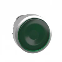 Schneider Electric ZB4BH033 Entegre Led İçin Yeşil Sıva Altı Işıklı Basmalı Düğme Başlığı Ø22 İtme-İtme - 1