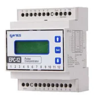 ENTES EPC-12 12 Adet Pals Girişli RS485 Haberleşmeli Veri Toplayıcı - 1