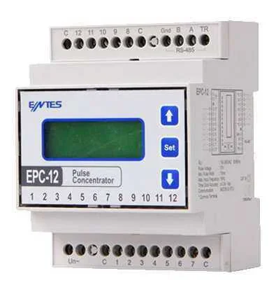 ENTES EPC-12 12 Adet Pals Girişli RS485 Haberleşmeli Veri Toplayıcı - 1