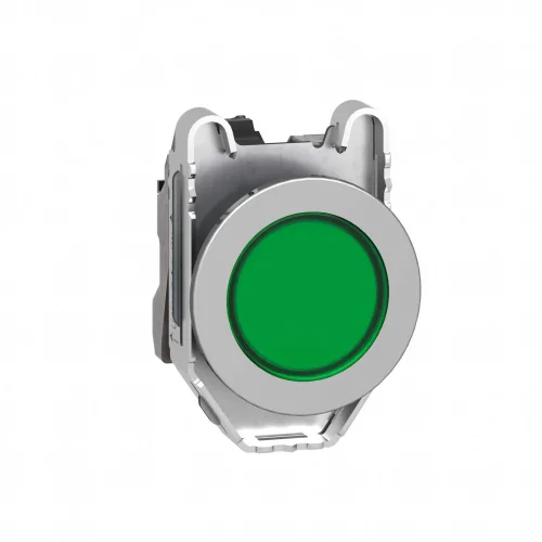 Schneider Electric XB4FVB3 Harmony XB4 Gömülü Metal Seri Ø30 LED'li 24 V AC/DC Yeşil - 1