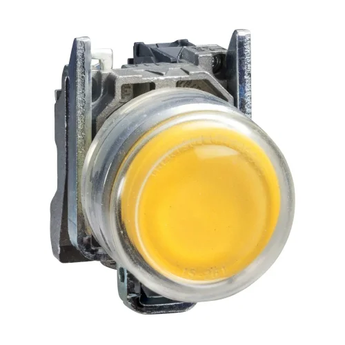 Schneider Electric XB4BP51 Harmony XB4 Plastik kılıflı Ø22 Yaylı Dönüş 1 NA Sarı - 1