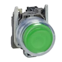 Schneider Electric XB4BP31 Harmony XB4 Plastik kılıflı Ø22 Yaylı Dönüş 1 NA Yeşil - 1