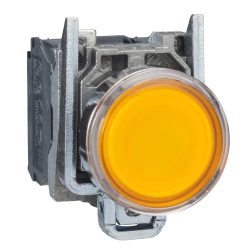 Schneider Electric XB4BW3565 Harmony XB4 Sıva Altı Ø22 Yaylı Dönüş LED'li 250V 1 NA+1 NK Turuncu - 1