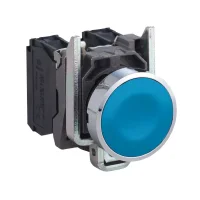 Schneider Electric XB4BA61 Harmony XB4 Sıva Altı Eksiksiz Buton Ø22 Yaylı Dönüş 1NA İşaretsiz Mavi - 1