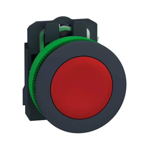 Schneider Electric XB5FA42 Harmony XB5 Gömülü Plastik Seri Ø30 Yaylı Geri Dönüşlü İşaretsiz 1 NC Kırmızı - 1