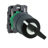 Schneider Electric XB5AG21 Harmony XB5 Kilitli Buton Ø22 2 Konumlu Sabit 1 NA Siyah - 1