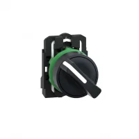 Schneider Electric XB5AD21 Harmony XB5 Mandal Buton Ø22 2 Konumlu Sabit 1 NA Siyah - 1