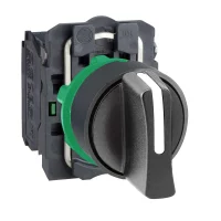 Schneider Electric XB5AD53 Harmony XB5 Mandal Buton Ø22 3 Konumlu Yaylı 2 NA Siyah - 1