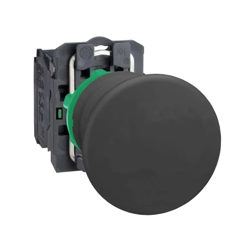 Schneider Electric XB5AC21 Harmony XB5 Mantar Buton Ø40 Yaylı Dönüş 1NA İşaretsiz Siyah - 1