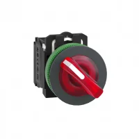 Schneider Electric XB5FK124B5 Harmony XB5 Selektör Anahtar Gömülü Plastik Seri Ø30 2 Pozisyonlu mandal buton LED'li 24 V AC/DC 1 NA+1 NK Kırmızı - 1