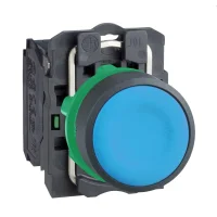 Schneider Electric XB5AA61 Harmony XB5 Sıva Altı Eksiksiz Buton Ø22 Yaylı Dönüş 1NA İşaretsiz Mavi - 1