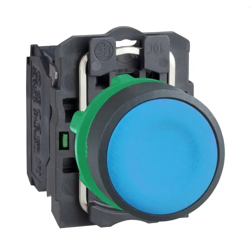 Schneider Electric XB5AA61 Harmony XB5 Sıva Altı Eksiksiz Buton Ø22 Yaylı Dönüş 1NA İşaretsiz Mavi - 1