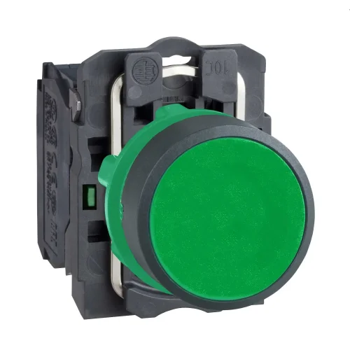 Schneider Electric XB5AA31 Harmony XB5 Sıva Altı Eksiksiz Buton Ø22 Yaylı Dönüş 1NA İşaretsiz Yeşil - 1