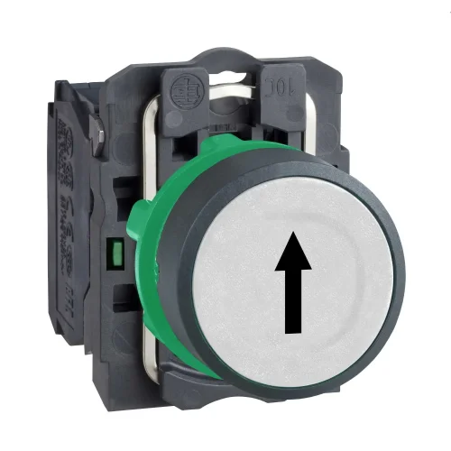 Schneider Electric XB5AA3341 Harmony XB5 Sıva Altı Yaylı Buton Ø22 Beyaz üzerine siyah 